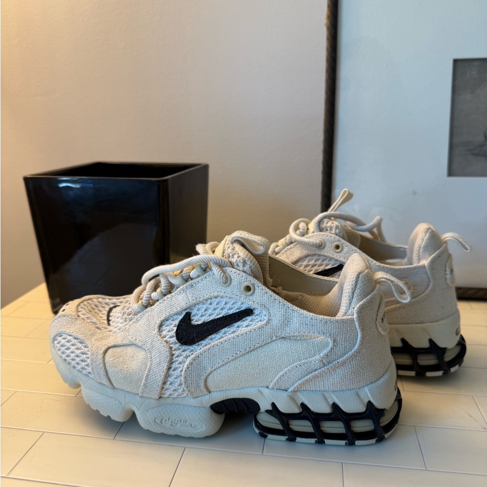 Nike Stussy x Air Zoom Spiridon Caged 2 Fossil Shoes